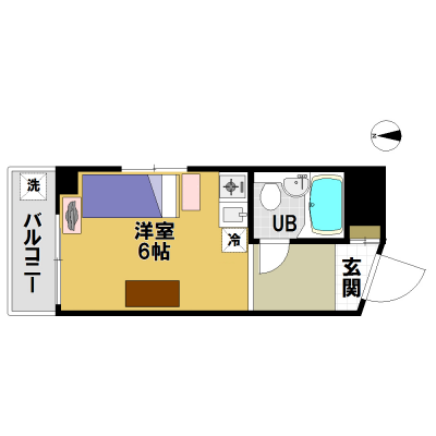 トータスマンスリー中村橋Ｓ☆駅近！Wi-Fi無料！の間取り図