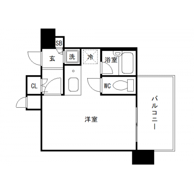 OneLife港区芝シンディ【▼浴室乾燥機、バストイレ別,□三田国際ビルまで徒歩圏内】の間取り図