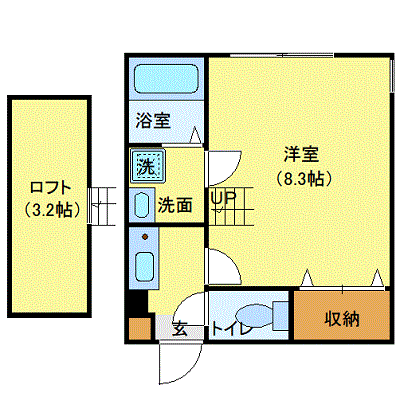 グッドステイ中央林間フォレスト■『ロフト付』【ベーシック】の間取り図