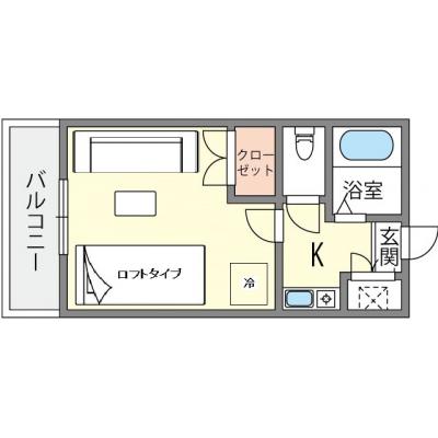 ▲▽ロフトベッド▲▽　フォレストテラス博多駅東　▲▽お部屋広々▲▽の間取り図