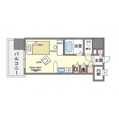モントーレ天神　Ｂ10　　の間取り図