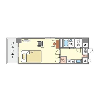 ステージ博多　Ａ３　　の間取り図