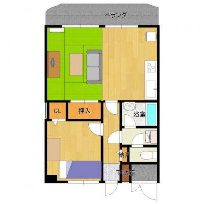 ★旭橋駅から徒歩3分！コンビニまでの徒歩1分！嬉しい立地のマンションです(^^)/★ライオンズ東町の間取り図