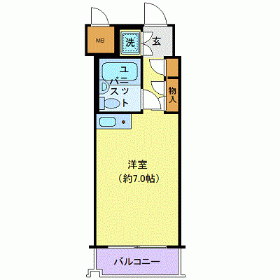 マンスリーリブマックス浅草橋NORTHステイ■『駅3分』≪スマートシリーズ≫の間取り図