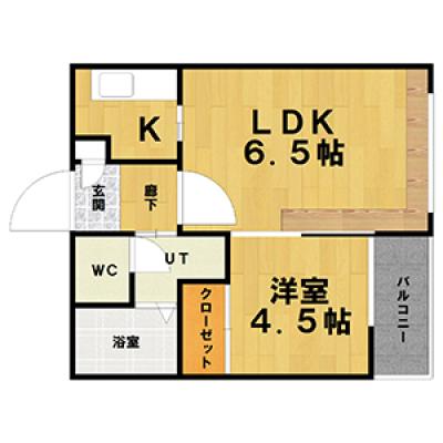ダイアナ白石ヒルズ【ｗｉｆｉ無料】【JR白石駅5分】【駐車場有】の間取り図