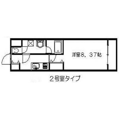エールマンスリー平和公園西（8-2)　【★無料WI-FI標準装備（無制限）★、セミダブル、３２型TV、ゴミ毎日回収】の間取り図