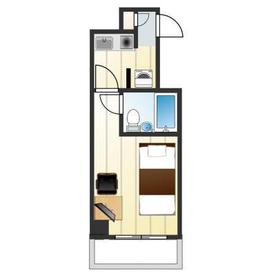 【駅近❗アクセス抜群✨】ＴＮＳ新宿三丁目駅　《オートロック有❗》多沿線利能可能🚃＜6月上旬以降空室あり＞の間取り図