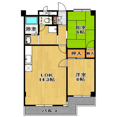 《並木》マンスリーステイシャンポールド並木【お部屋広々】【立地最適】の間取り図