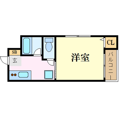 マンスリーリブマックス広島福山カスミ▲【NET対応・洗浄機能付便座】≪スタンダードシリーズ≫の間取り図