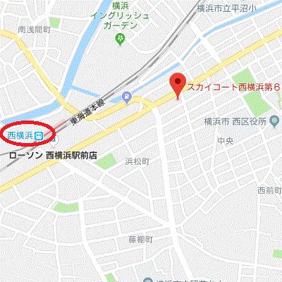 グッドステイ西横浜EASTコート6■【ライト】の地図画像
