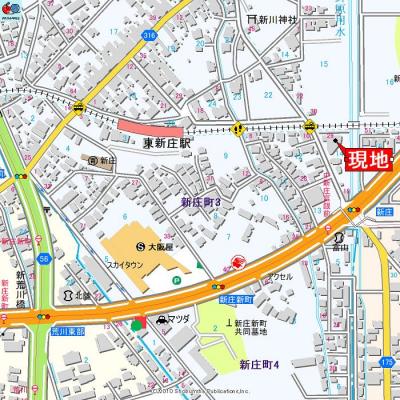 アパマートマンスリー富山市　東新庄駅　2LDK(401)の地図画像