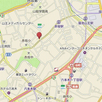 ≪ホテルタイプ≫マンスリーリブマックス赤坂駅前『ペット可・シモンズベッド』【シングルルーム】の地図画像