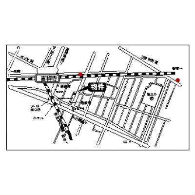 リベストマンスリー吉祥寺３９【駅近・無料WIFI】の地図画像
