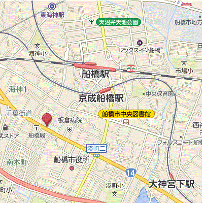 マンスリーリブマックス京成船橋ジョイフル■【1名入居限定】≪スマートシリーズ≫の地図画像