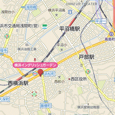 グッドステイ西横浜プレスト▲『築浅・Wi-Fi無制限』【デラックス】の地図画像