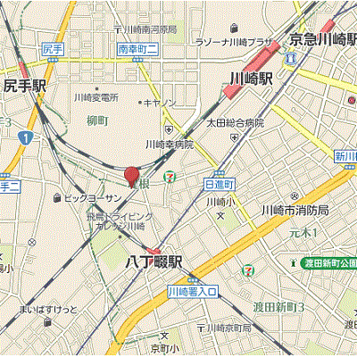 マンスリーリブマックス川崎・八丁畷プライム△『ロフト付・シャワールーム』≪スタンダードシリーズ≫の地図画像