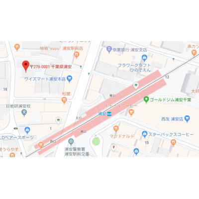 ☆ONEBAG浦安【スタイリッシュシリーズ】♪TDLまでバス20分、都内アクセス良好♪☆の地図画像