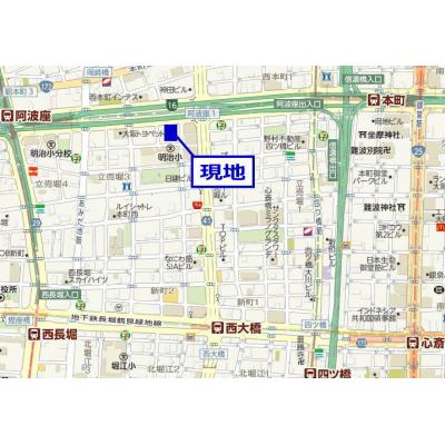 「本町駅・阿波座駅の中間」徒歩4分アクセス�の地図画像