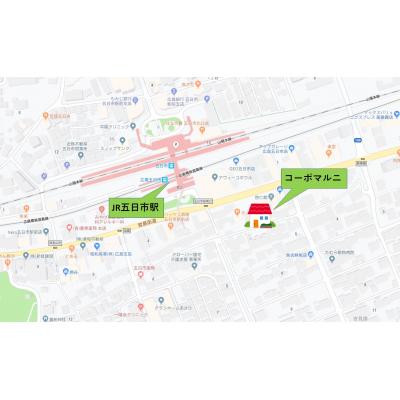 コーポマルニ（インターネット無料・エレベーター・五日市駅徒歩２分）の地図画像