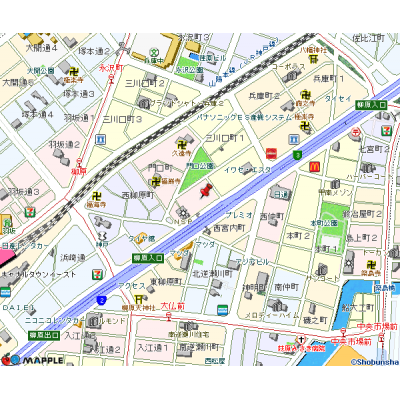 トラスト兵庫2【✦いつも行列の「みそラーメンさつき」近く✦】の地図画像