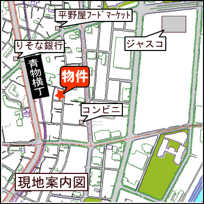 シティマンスリー・シティプラザ南品川　2Ｂタイプ　【禁煙ルーム】【wifi無料】の地図画像