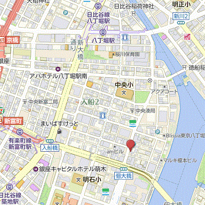 グッドステイ新富町スパイア■『駅5分・23平米』【ベーシック】の地図画像