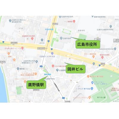 岡井ビル（市役所目の前・リノベーション・１フロア１世帯）の地図画像