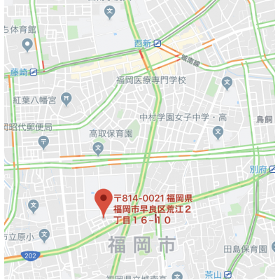 プチメゾン荒江　C　　【ロフト有】　　💻 NET無料 📶　　　【🚘🅿　駐車場要確認】　　🚭禁煙　　【法人契約】の地図画像