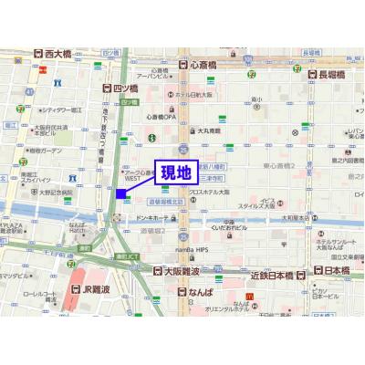 「心斎橋・なんば駅」近く｜コンビニ目の前Ⅶの地図画像