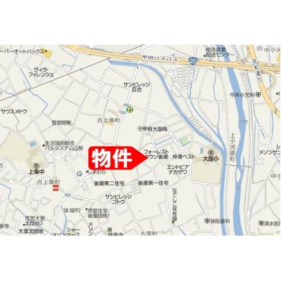 広々2ＬＤＫ☆国道２０号・山梨全域アクセス良好☆ハイグレードマンション☆【フォーレストタウン後屋　楓】の地図画像