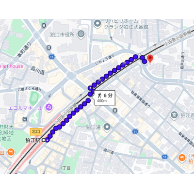 東都マンスリー狛江（マノア狛江Ⅱ）【Wifi無料！2人入居可！】の地図画像