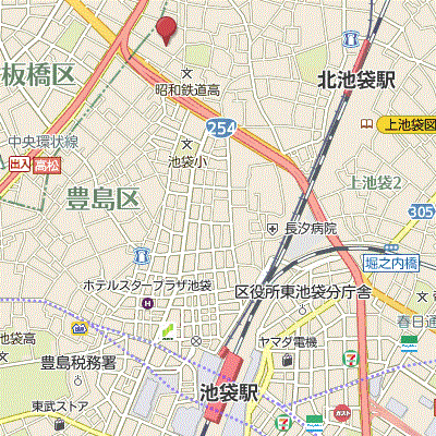 グッドステイ北池袋スパシエルクス■『浴室乾燥付』【ベーシック】の地図画像