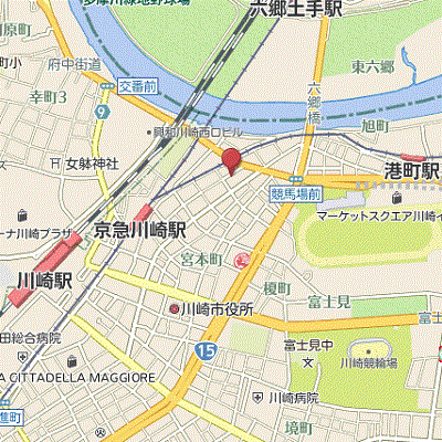 マンスリーリブマックス川崎パークウェル弐番館■【浴室乾燥付】≪エクセレントシリーズ≫の地図画像