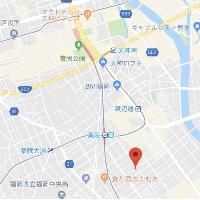 プチメゾン薬院　A    　　🚘近隣CP　　　🚭禁煙　　　　【法人契約】の地図画像