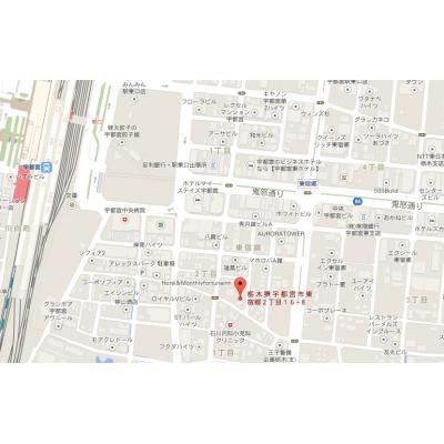 タカヲイン3F　人気物件！！宇都宮駅東口徒歩6分・LRTすぐ側！！の地図画像