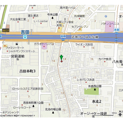 サニーサイド吉田駅前の地図画像