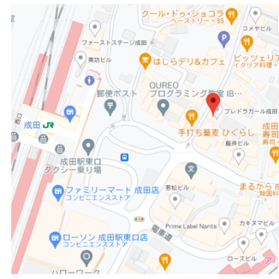 プレドラガールNARITA505の地図画像
