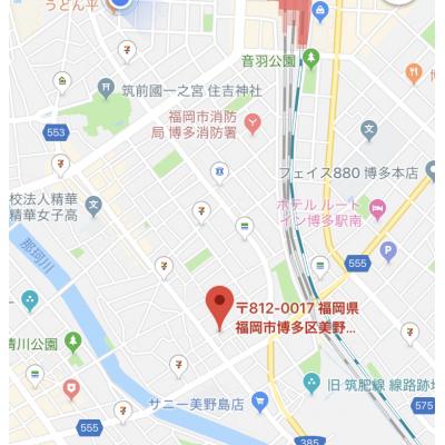 ダイナコート博多駅南　A　　　🚭禁煙　の地図画像