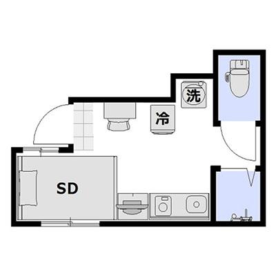 □アットインmini蒲田7-2　《当社全物件 無料Wi-Fi完備｜来店不要・WEBで予約から契約まで完結》の地図画像