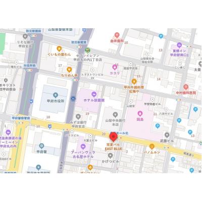 甲府駅から徒歩10分【舞鶴館ビル】2ＤＫ、インターネット無料　　　　★芙蓉建設㈱甲府東店の地図画像