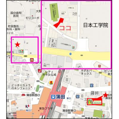 アパートメント四季【1号室】駅徒歩３分♪オートロック完備の地図画像