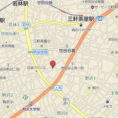 グッドステイ世田谷駒沢大学・三軒茶屋クレヴィスタ■『禁煙ルーム・25平米・Wi-Fi無制限・ローテーブル・ソファ』【デラックス】の地図画像