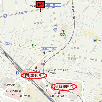 グッドステイ津田沼NORTH■『禁煙ルーム』『2点UB・浴室乾燥付』【ベーシック】の地図画像