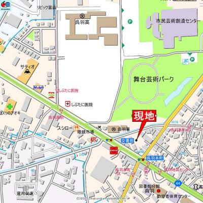 アパマートマンスリー富山市 呉羽駅 Wi-Fi無料 1DK (kabe)の地図画像