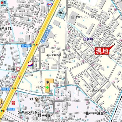 アパマートマンスリー富山駅北 窪新町P Wi-Fi無料 1K (ae)の地図画像