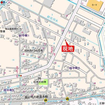 アパマートマンスリー富山市 田中町 Wi-Fi無料 1DK (bb)の地図画像