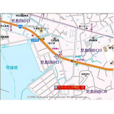 ★★アパートメント明石　Ａ（※禁煙）★★周辺にスーパーコンビニある3LDK物件です♪ 3LDKの地図画像