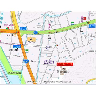 ★★シャレーミーユ(※禁煙)★★【さくらマンスリー】ペット飼育可♪ 1SLDKの地図画像