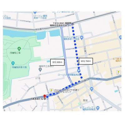 予約2026年１/7月から（契約１か月以上のみ）大産赤坂ビル　Bの地図画像