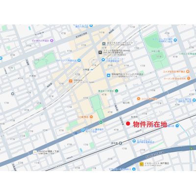 トラスト六甲道1【JR沿線・阪神沿線徒歩すぐ♪】の地図画像